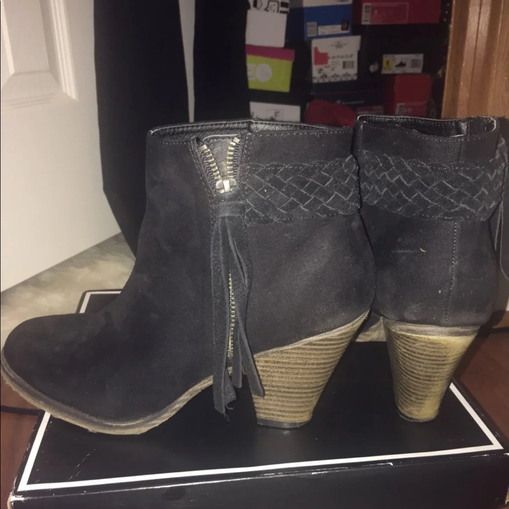 Black Suede Booties